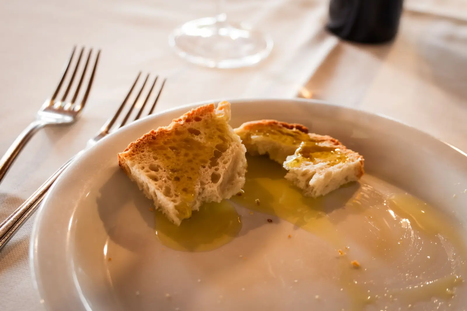 Bruschetta with new olive oil